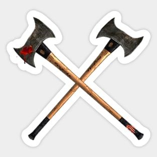 double ax Sticker